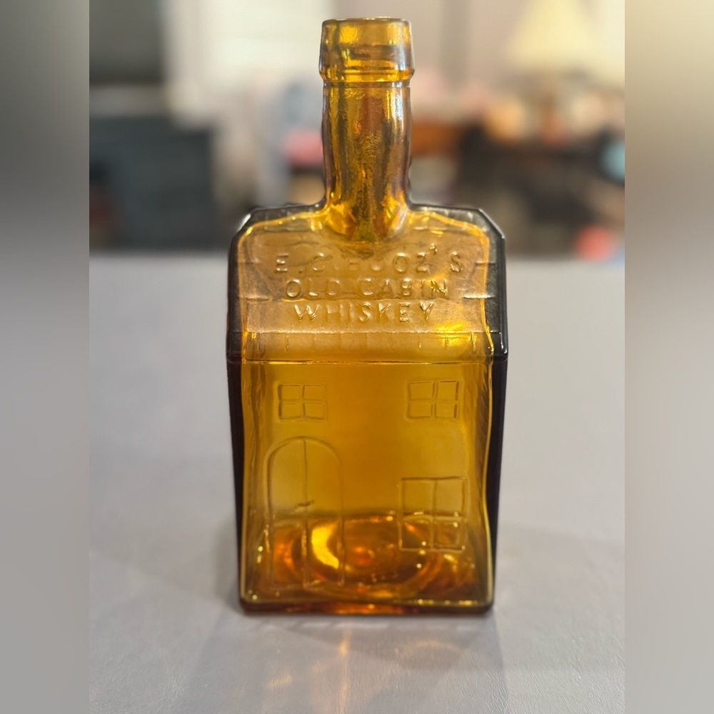 E.C. Booz's Old Cabin Whiskey bottle